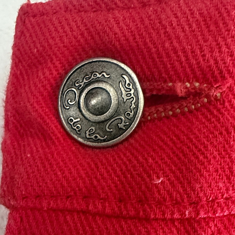Oscar de la Renta Red Jeans—Read description - Picture 2 of 7